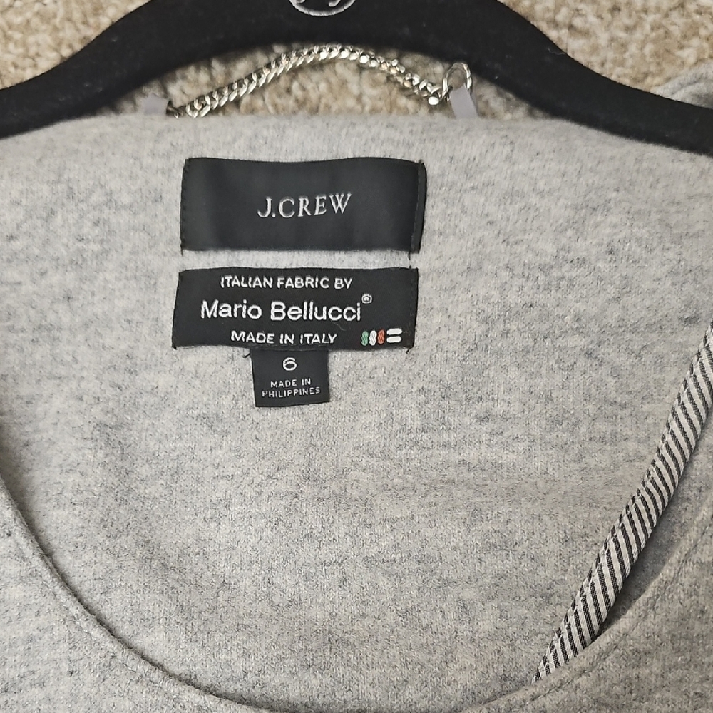J. Crew Heather Gray Belted Jacket - Picture 12 of 12